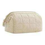 Maxbell Portable Cosmetic Bag Gifts Multiuse Makeup Bag for Household Dating Parties White