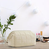 Maxbell Portable Cosmetic Bag Gifts Multiuse Makeup Bag for Household Dating Parties White