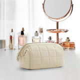 Maxbell Portable Cosmetic Bag Gifts Multiuse Makeup Bag for Household Dating Parties White