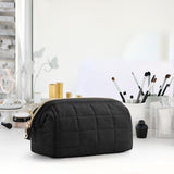Maxbell Portable Cosmetic Bag Gifts Multiuse Makeup Bag for Household Dating Parties Black