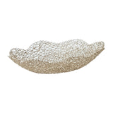 Maxbell Metal Fruit Basket Decorative Flower Shape Hollow Fruit Container Fruit Bowl 31 x 6 cm