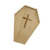 Maxbell Wood Serving Tray Tabletop Portable Side Dish Board for Fruit Meat Appetizer Unpainted