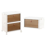 Maxbell Storage Box Stackable Box for Closet Cabinet for Ankle Boots Women Dorm 1 Tier