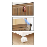 Maxbell Storage Box Stackable Box for Closet Cabinet for Ankle Boots Women Dorm 2 Tier with Wheels