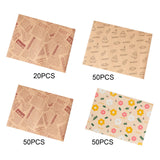 Maxbell Food Paper Sheets Oilproof Baking Paper for Fries Burger Restaurant Supplies 20 Newspaper Pattern