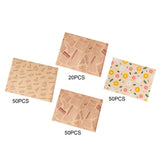 Maxbell Food Paper Sheets Oilproof Baking Paper for Fries Burger Restaurant Supplies 20 Newspaper Pattern