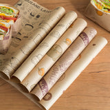 Maxbell Food Paper Sheets Oilproof Baking Paper for Fries Burger Restaurant Supplies 20 Newspaper Pattern