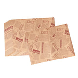 Maxbell Food Paper Sheets Oilproof Baking Paper for Fries Burger Restaurant Supplies 20 Newspaper Pattern