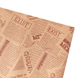 Maxbell Food Paper Sheets Oilproof Baking Paper for Fries Burger Restaurant Supplies 20 Newspaper Pattern