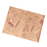 Maxbell Food Paper Sheets Oilproof Baking Paper for Fries Burger Restaurant Supplies 50 Newspaper Pattern