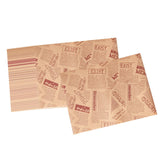 Maxbell Food Paper Sheets Oilproof Baking Paper for Fries Burger Restaurant Supplies 50 Newspaper Pattern