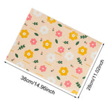 Maxbell Food Paper Sheets Oilproof Baking Paper for Fries Burger Restaurant Supplies 50PCS Floral Pattern