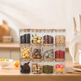 Maxbell 12 Pieces Spice Jars Set W/Lid Food Storage Jars for Tea Countertop Tabletop