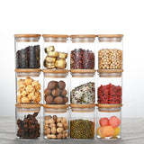 Maxbell 12 Pieces Spice Jars Set W/Lid Food Storage Jars for Tea Countertop Tabletop