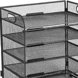 Maxbell Desktop File Organizer Metal Multipurpose File Holder for Kitchen Home Study
