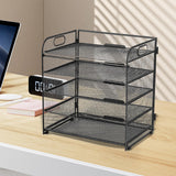 Maxbell Desktop File Organizer Metal Multipurpose File Holder for Kitchen Home Study