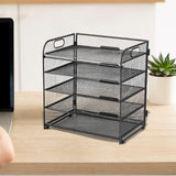Maxbell Desktop File Organizer Metal Multipurpose File Holder for Kitchen Home Study