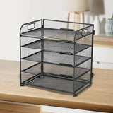 Maxbell Desktop File Organizer Metal Multipurpose File Holder for Kitchen Home Study
