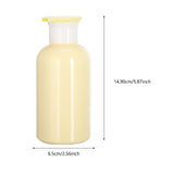 Maxbell Hand Soap Dispenser Refillable Lotion Dispenser for Hotel Countertop Kitchen Light Yellow