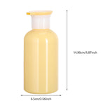 Maxbell Hand Soap Dispenser Refillable Lotion Dispenser for Hotel Countertop Kitchen Dark Yellow