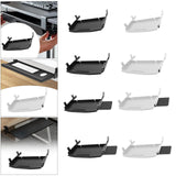 Maxbell Keyboard Tray Under Desk Keyboard Organizer Metal for Typing Keyboard Holder Black