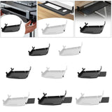 Maxbell Keyboard Tray Under Desk Keyboard Organizer Metal for Typing Keyboard Holder Black