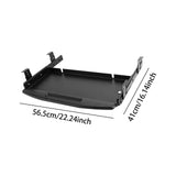 Maxbell Keyboard Tray Under Desk Keyboard Organizer Metal for Typing Keyboard Holder Black