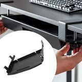Maxbell Keyboard Tray Under Desk Keyboard Organizer Metal for Typing Keyboard Holder Black Beam Type