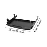 Maxbell Keyboard Tray Under Desk Keyboard Organizer Metal for Typing Keyboard Holder Black Beam Type