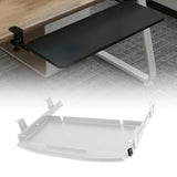 Maxbell Keyboard Tray Under Desk Keyboard Organizer Metal for Typing Keyboard Holder Gray Beam Type