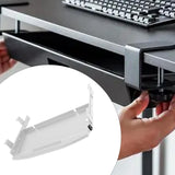 Maxbell Keyboard Tray Under Desk Keyboard Organizer Metal for Typing Keyboard Holder Gray Beam Type