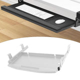 Maxbell Keyboard Tray Under Desk Keyboard Organizer Metal for Typing Keyboard Holder Gray Beam Type