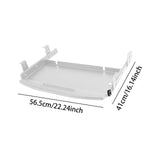 Maxbell Keyboard Tray Under Desk Keyboard Organizer Metal for Typing Keyboard Holder Gray Beam Type