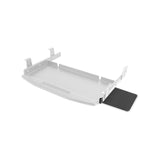 Maxbell Keyboard Tray Under Desk Keyboard Organizer Metal for Typing Keyboard Holder Gray w Mouse Board