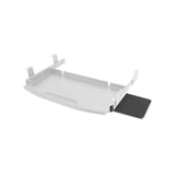 Maxbell Keyboard Tray Under Desk Keyboard Organizer Metal for Typing Keyboard Holder Gray w Mouse Board