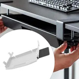 Maxbell Keyboard Tray Under Desk Keyboard Organizer Metal for Typing Keyboard Holder Gray w Mouse Board