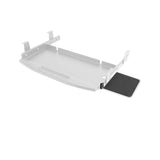Maxbell Keyboard Tray Under Desk Keyboard Organizer Metal for Typing Keyboard Holder Gray Beam w Mouse