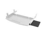 Maxbell Keyboard Tray Under Desk Keyboard Organizer Metal for Typing Keyboard Holder Gray Beam w Mouse