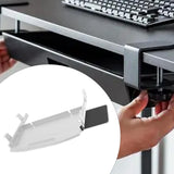 Maxbell Keyboard Tray Under Desk Keyboard Organizer Metal for Typing Keyboard Holder Gray Beam w Mouse