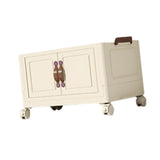 Maxbell Foldable Storage Cabinet Fashion Portable for Farmhouse Drawing Room Kitchen Beige 1 Layer 65 cm