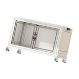Maxbell Foldable Storage Cabinet Fashion Portable for Farmhouse Drawing Room Kitchen White 1 Layer 70 cm