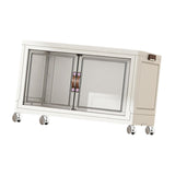 Maxbell Foldable Storage Cabinet Fashion Portable for Farmhouse Drawing Room Kitchen White 1 Layer 70 cm