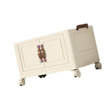 Maxbell Foldable Storage Cabinet Fashion Portable for Farmhouse Drawing Room Kitchen Beige 1 Layer 70 cm