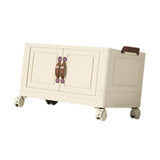 Maxbell Foldable Storage Cabinet Fashion Portable for Farmhouse Drawing Room Kitchen Beige 1 Layer 70 cm