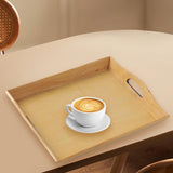 Maxbell Wooden Rectangular Serving Tray Wood Plate for Tea House Kitchen Dining Room Wood