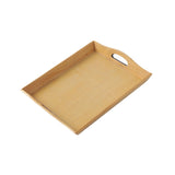 Maxbell Wooden Rectangular Serving Tray Wood Plate for Tea House Kitchen Dining Room Wood