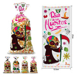 Maxbell 40 Pieces Mexican Day of The Dead Gift Bags Packaging Bags Small Cookie Bags