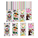 Maxbell 40 Pieces Mexican Day of The Dead Gift Bags Packaging Bags Small Cookie Bags