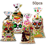 Maxbell 40 Pieces Mexican Day of The Dead Gift Bags Packaging Bags Small Cookie Bags
