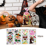 Maxbell 40 Pieces Mexican Day of The Dead Gift Bags Packaging Bags Small Cookie Bags